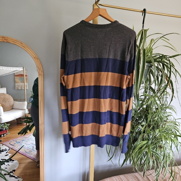 Vans Mens Crewneck Sweater Stripe - Picture 2 of 7